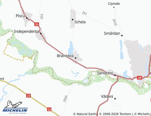 MICHELIN-Landkarte Braniștea - ViaMichelin