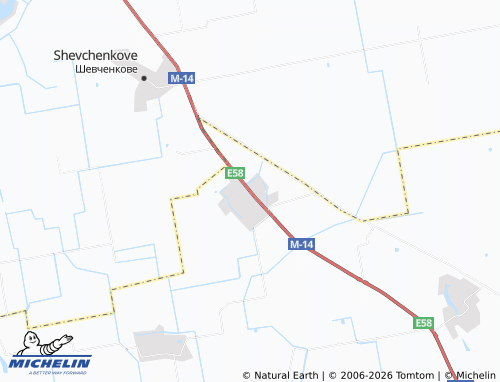 MICHELIN Posad-Pokrovske map - ViaMichelin