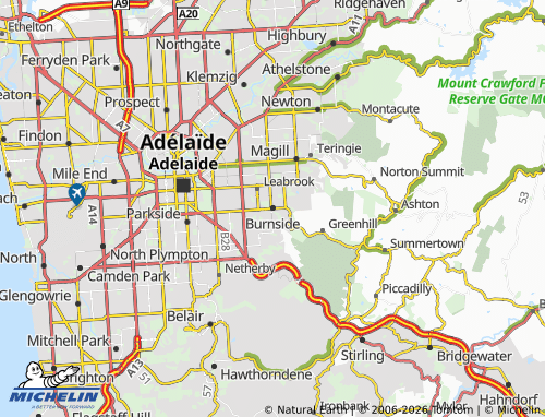 Mapa MICHELIN Burnside - ViaMichelin