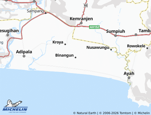 MICHELIN-Landkarte Binangun - ViaMichelin