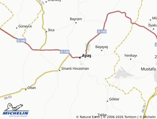 MICHELIN Ferahfaki map - ViaMichelin