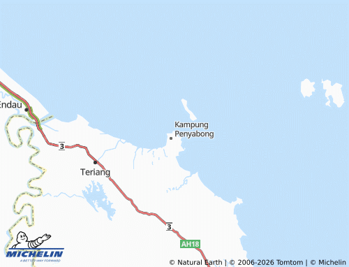 Mappa MICHELIN Pantai Pasir Lanun - ViaMichelin