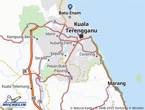 MICHELIN Kampung Gelugor Kedai map - ViaMichelin