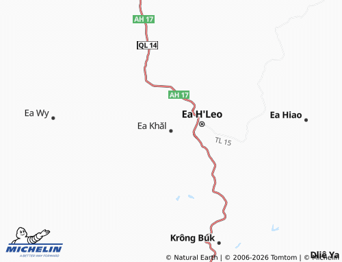 MICHELIN Ea Khăl map - ViaMichelin