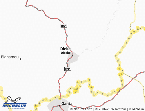 Mapa MICHELIN Diecke - ViaMichelin