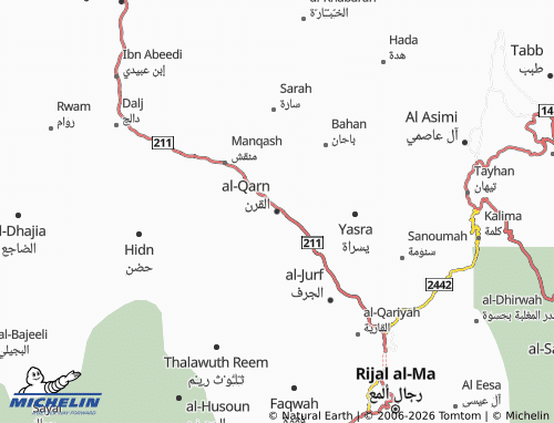 MICHELIN-Landkarte al-Qarn - ViaMichelin