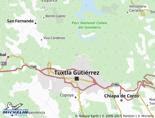 MICHELIN Democrática, Julio César Ruiz Ferro map - ViaMichelin