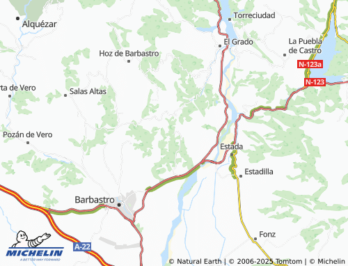MICHELIN Costean map - ViaMichelin