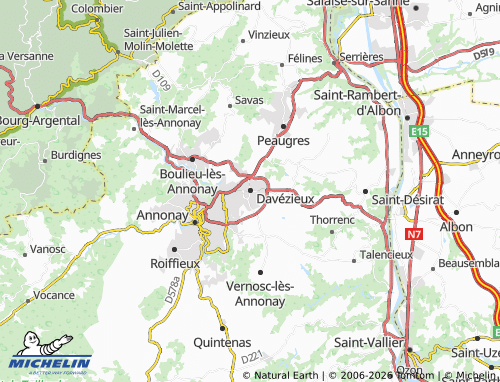 MICHELIN-Landkarte Davézieux - ViaMichelin