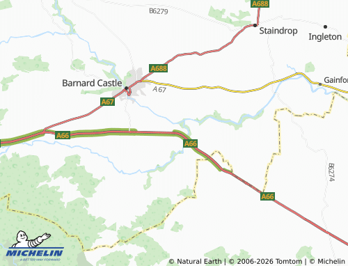 Carte MICHELIN Rokeby - ViaMichelin