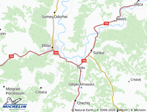 MICHELIN Turbuța map - ViaMichelin