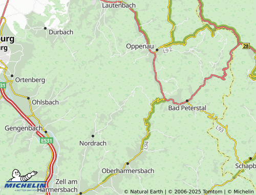 MICHELIN Nordrach-Kolonie map - ViaMichelin