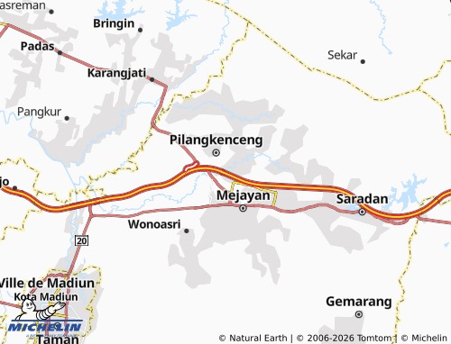 MICHELIN-Landkarte Wonoayu - ViaMichelin