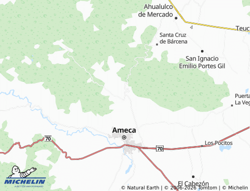 Mappa MICHELIN El Portezuelo - ViaMichelin