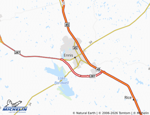 Carte MICHELIN Ennis - ViaMichelin
