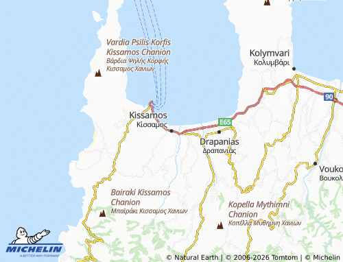 Carte MICHELIN Kissamos - ViaMichelin