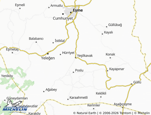 Mappa MICHELIN Yeşilkavak - ViaMichelin