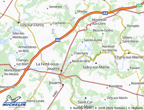 Mappa MICHELIN Chamigny - ViaMichelin