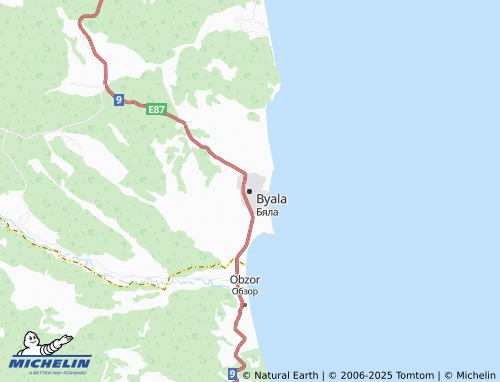 MICHELIN Byala map - ViaMichelin