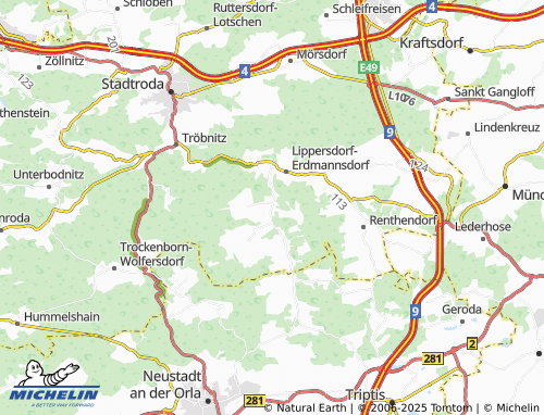 Mapa MICHELIN Weißbach - ViaMichelin