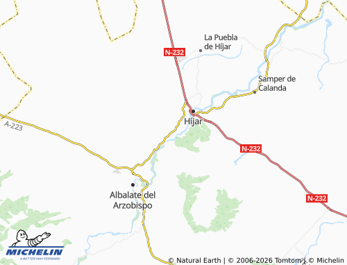 MICHELIN Urrea de Gaén map - ViaMichelin