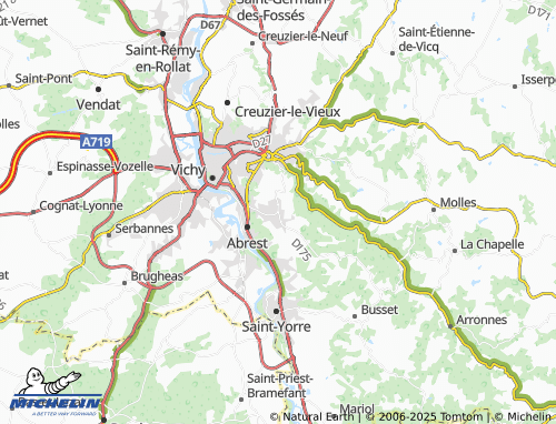 MICHELIN-Landkarte Le Vernet - ViaMichelin