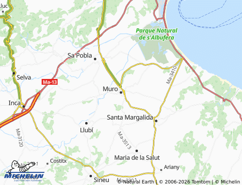Mapa MICHELIN Muro - ViaMichelin