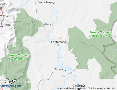 MICHELIN Ucayali map - ViaMichelin