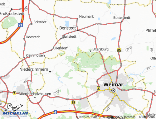 Mapa MICHELIN Buchenwald - ViaMichelin
