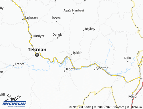 MICHELIN Işıklar map - ViaMichelin