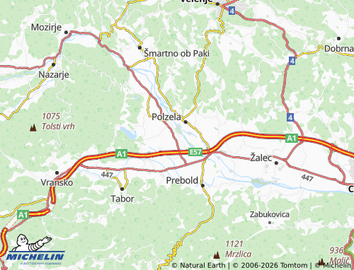 MICHELIN Topovlje map - ViaMichelin