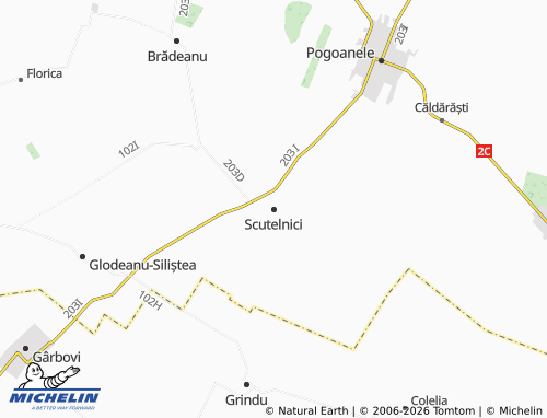 Mapa MICHELIN Scutelnici - ViaMichelin