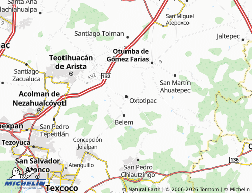 Mappa MICHELIN Oxtotipac - ViaMichelin