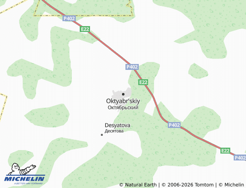 MICHELIN-Landkarte Oktyabr'skiy - ViaMichelin