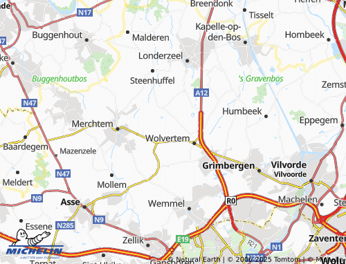 MICHELIN Meusegem map - ViaMichelin