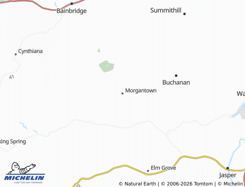 Mappa MICHELIN Morgantown - ViaMichelin