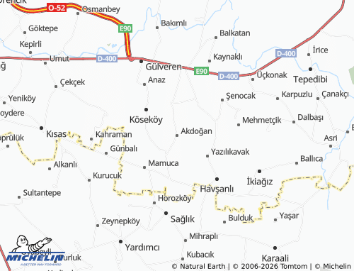 MICHELIN Akdoğan map - ViaMichelin
