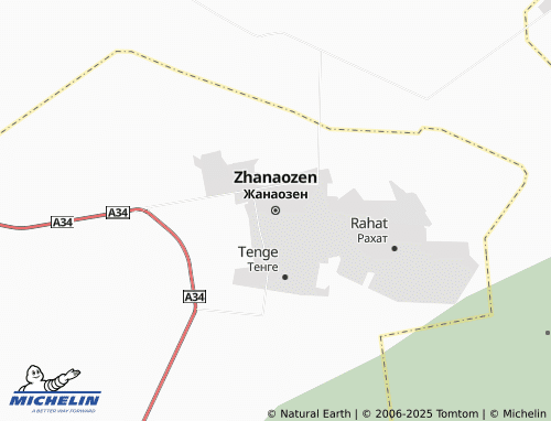 MICHELIN Zhanaozen map - ViaMichelin