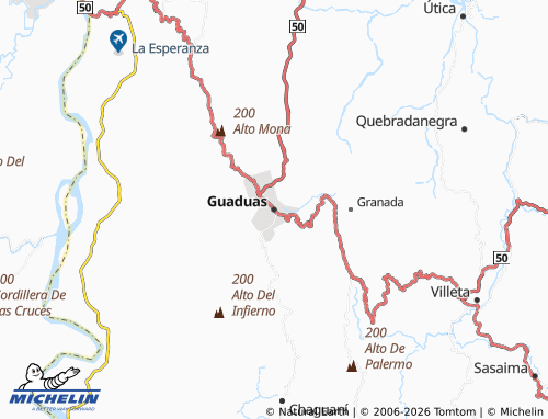 Carte MICHELIN Guaduas - ViaMichelin
