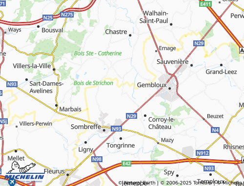MICHELIN-Landkarte Ardenelle - ViaMichelin