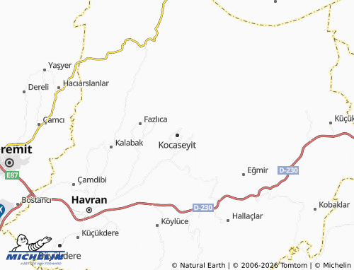 MICHELIN Kocaseyit map - ViaMichelin