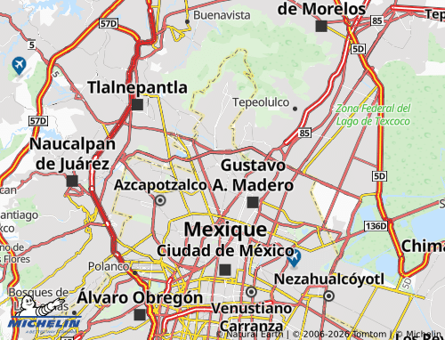 Mapa MICHELIN Profesional Adolfo López Mateos - ViaMichelin