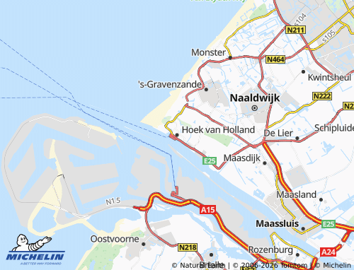 MICHELIN Hoek van Holland map - ViaMichelin