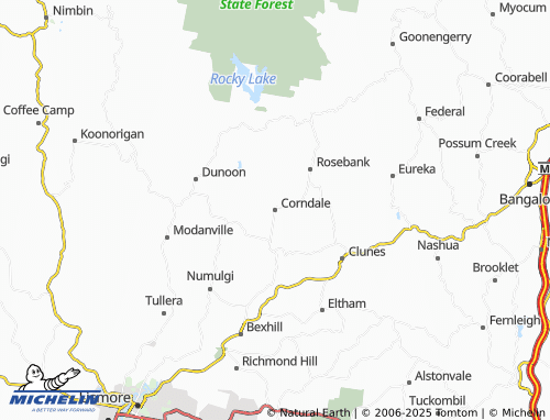 MICHELIN Corndale map - ViaMichelin