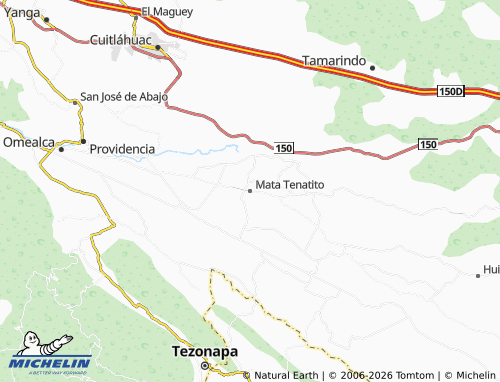 Mappa MICHELIN Mata Tenatito - ViaMichelin