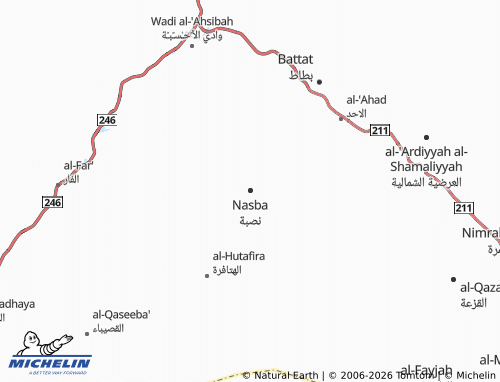 MICHELIN-Landkarte Nasba - ViaMichelin