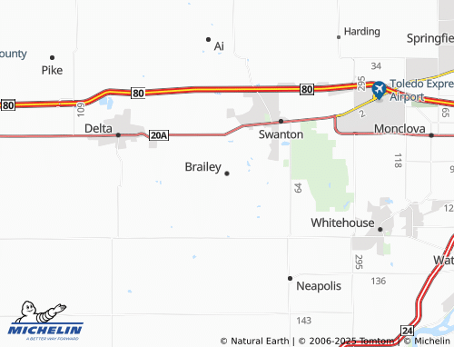 MICHELIN Brailey map - ViaMichelin