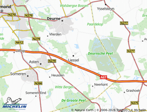 MICHELIN Liessel map - ViaMichelin