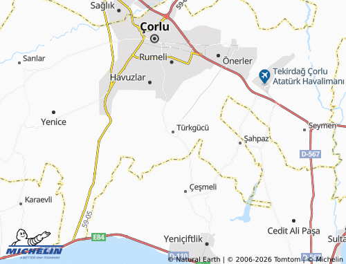 Mappa MICHELIN Türkgücü - ViaMichelin