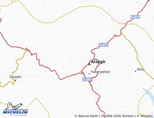 MICHELIN Sekizsu map - ViaMichelin